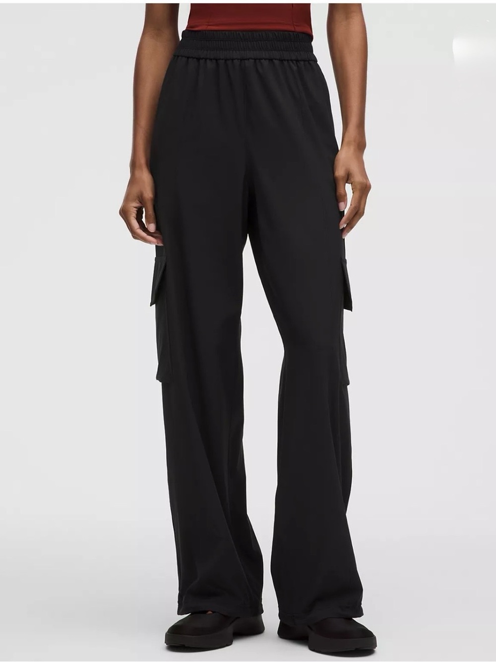 Lululemon Breezily High Rise Cargo Pants in Black